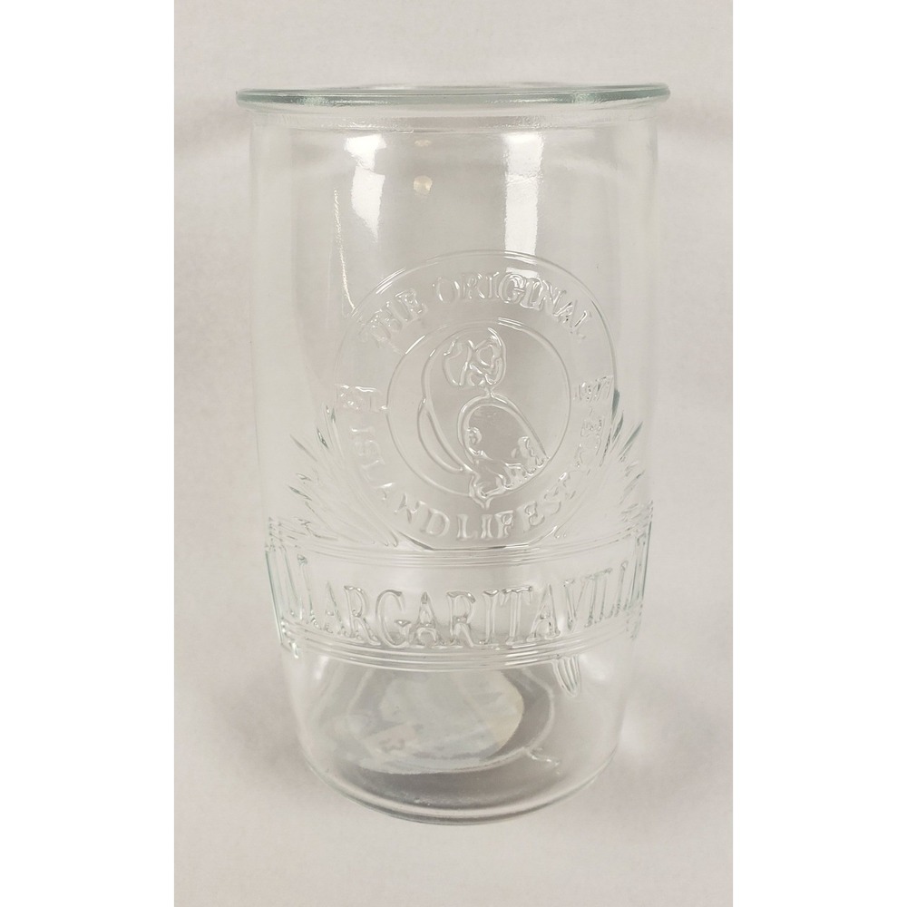 Margaritaville Highball Glass 20oz Embossed Parrot Island Lifestyle Clear Glass - Picture 3 of 4